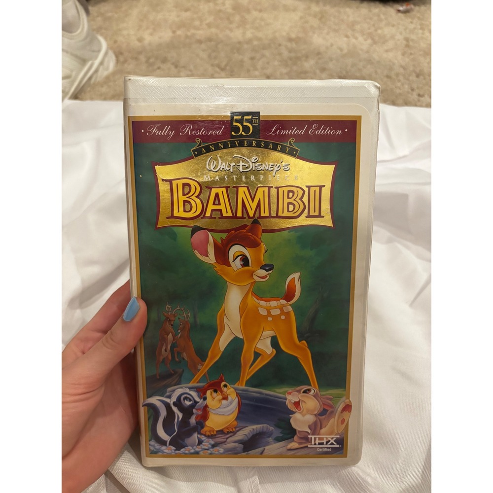 Disney Bambi VHS 55th Anniversary Limited Edition Masterpiece Collection 9505